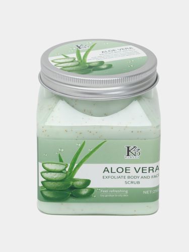 Скраб для лица и тела KoMaDa Aloe Vera очищающий, 250 мл, купить недорого