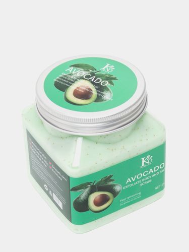 Скраб для лица и тела KoMaDa Avocado очищающий, 250 мл, купить недорого