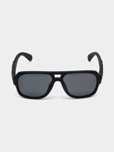 Детские гелиевые поляризационный солнцезащитные очки CocoGlasses FLY-858GLDT, Угольный