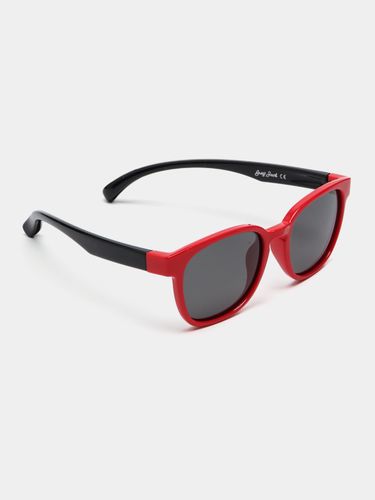 Детские гелиевые поляризационный солнцезащитные очки CocoGlasses FLY-8158GLD, Красный