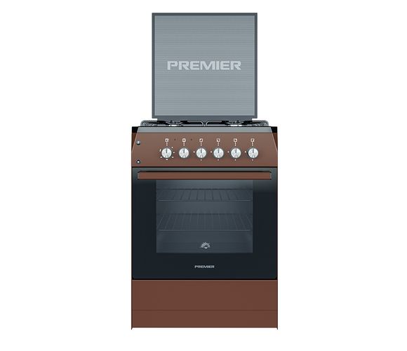 Комбинированная плита Premier 3+1 PRM-G60-E31BR, Коричневый