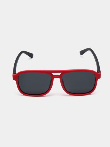 Детские гелиевые поляризационный солнцезащитные очки CocoGlasses FLY-11025GD, Красный