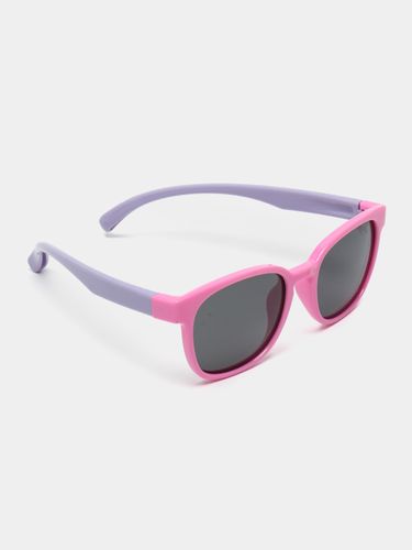 Детские гелиевые поляризационный солнцезащитные очки CocoGlasses FLY-8158GLD, Розовый