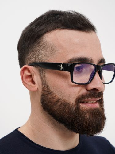 Erkaklar va Ayollar uchun 100% himoyali kompyuter ko‘zoynagi CocoGlasses FLY-4061KOM, Qora