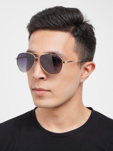 Мужские солнцезащитные поляризационные очки CocoGlasses FLY-5006EAR, Золотой