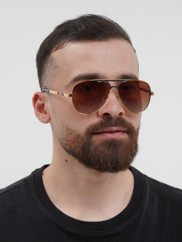 Мужские солнцезащитные поляризационные очки CocoGlasses FLY-2589GUC, Коричневый