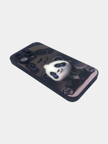 Чехол Panda для iPhone 15 Pro, Черный