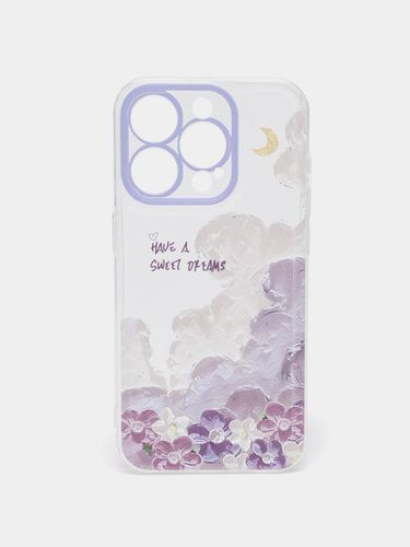 Gulli g‘ilof iPhone 14 Pro Max, shaffof