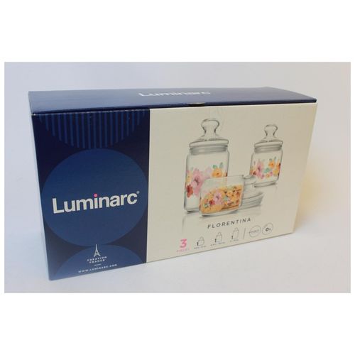 Набор банок для сыпучих продуктов Luminarc Florentina P2336, 3 шт