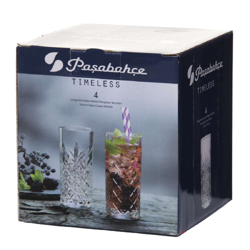 Набор стаканов Pasabahce Timeless 5282000, 4 шт, 295 мл