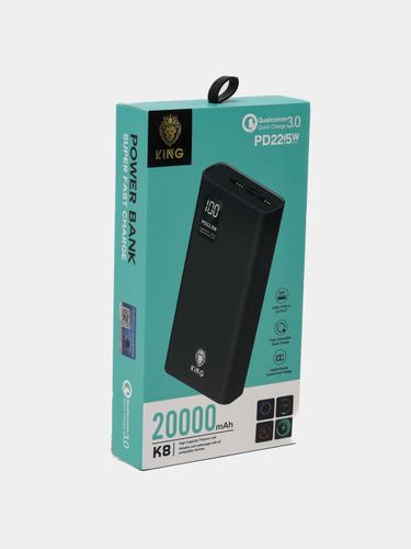 Portativ akkumulyator King K8 Powerful, 20000 mAh