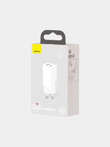 Сетевое зарядное устройство Baseus GaN2 Lite Quick Charger, Белый, фото