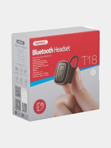 Bluetooth-гарнитура Remax RB-T18, Черный, купить недорого