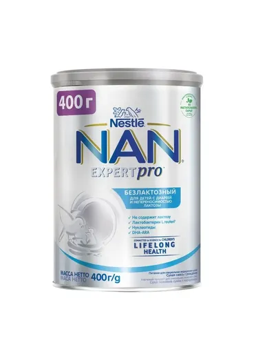 Детская смесь NAN Expert Pro безлактозный с рождения, 400 г, arzon