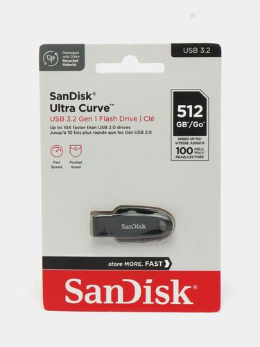 Флеш-накопитель SanDisk Ultra Curve, Черный, в Узбекистане