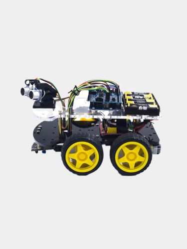 Конструктор машины Arduino Smart car 4wd, Желтый, купить недорого