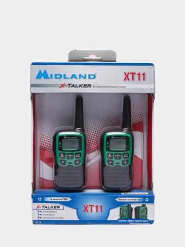 Рация Midland XT11, 2 шт, Лесной зеленый, в Узбекистане