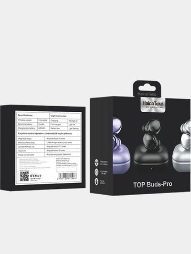 Беспроводные наушники HainoTeko Germany Top Buds Pro, Черный