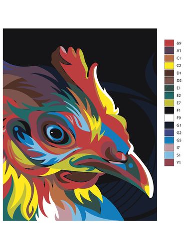 Картина по номерам "Петух" ARTR760, 12900000 UZS