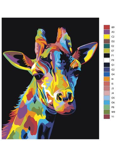 Картина по номерам "Жираф" ARTR758, в Узбекистане