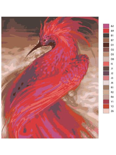 Картина по номерам "Огненный павлин" ARTHE64, в Узбекистане