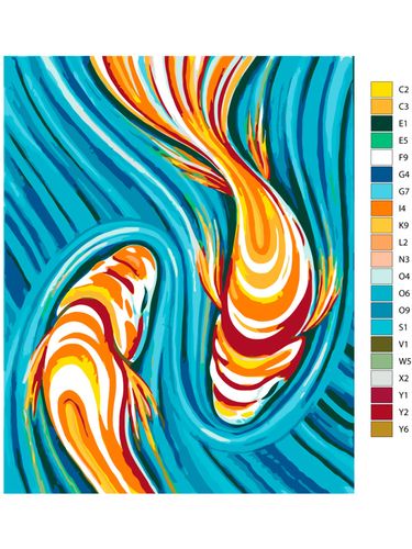 Картина по номерам "Рыбы" ARTHE313, 12900000 UZS