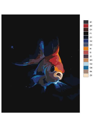 Картина по номерам "Рыбка" ARTR651, купить недорого