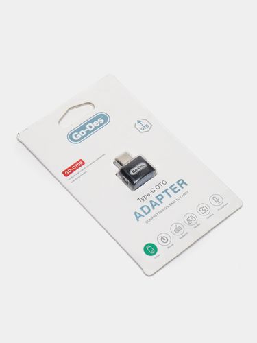 Адаптер Go-Des Type-C OTG для usb 3.0 устройств и флешек, Черный