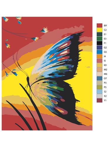 Картина по номерам "Красивая бабочка" ARTR279, 12900000 UZS