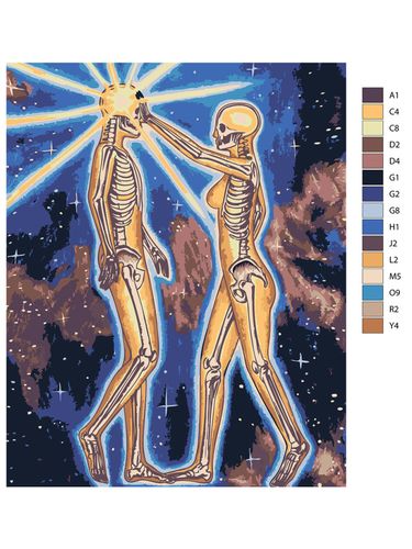 Картина по номерам "Взаимоотношения душ" ARTR82, 12900000 UZS