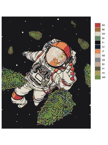 Картина по номерам "Космонавт" ARTR339, 12900000 UZS