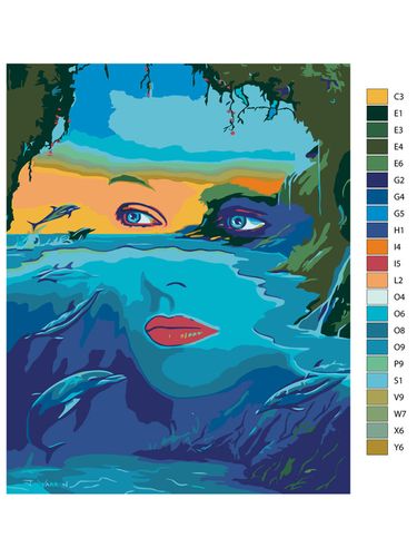 Картина по номерам "Слияние с морем" ARTR1004, в Узбекистане