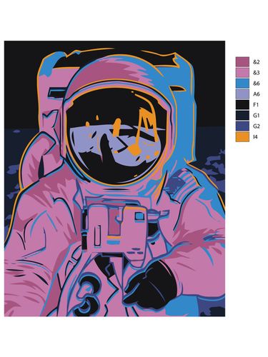 Картина по номерам "Космонавт" ARTR363, купить недорого