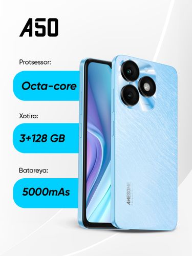 Смартфон Itel A50, Ледяной, 8/64 GB