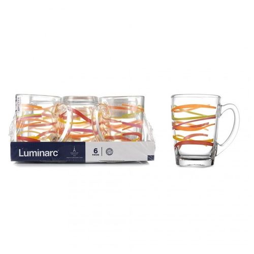 Набор кружек Luminarc NEW MORNING RUBANS MUG 32 N1219, 6 шт, купить недорого