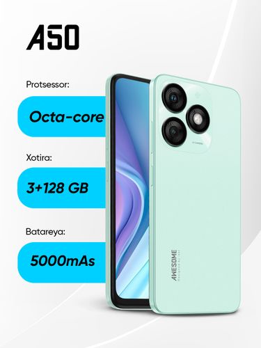 Смартфон Itel A50, Ментоловый, 8/64 GB