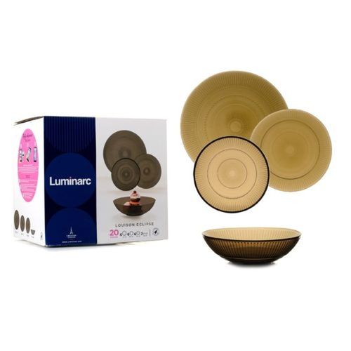 Столовый сервиз Luminarc LouisEclipse Т N8081, 20 шт, Коричневый