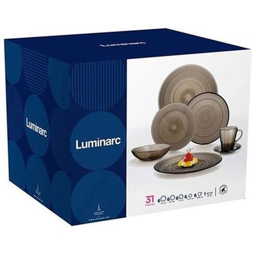 Столовый сервиз Luminarc Louis Eclipse Т P3422, 31 шт, Коричневый, купить недорого