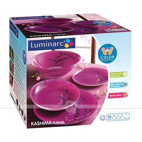 Столовой сервиз Luminarc Kashima Fushia G9715, 19 шт, купить недорого