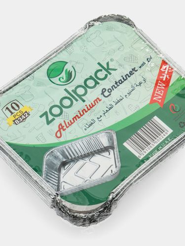 Контейнер алюминиевый с крышкой Zoolpack 8342, 10 шт, в Узбекистане