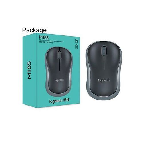 Беспроводная мышь Logitech M185, Черный