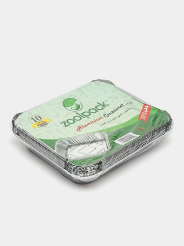 Контейнер алюминиевый с крышкой Zoolpack 83120, 10 шт