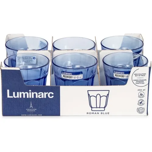 Stakan Luminarc past Roman ko‘k O0338, 250 ml, купить недорого