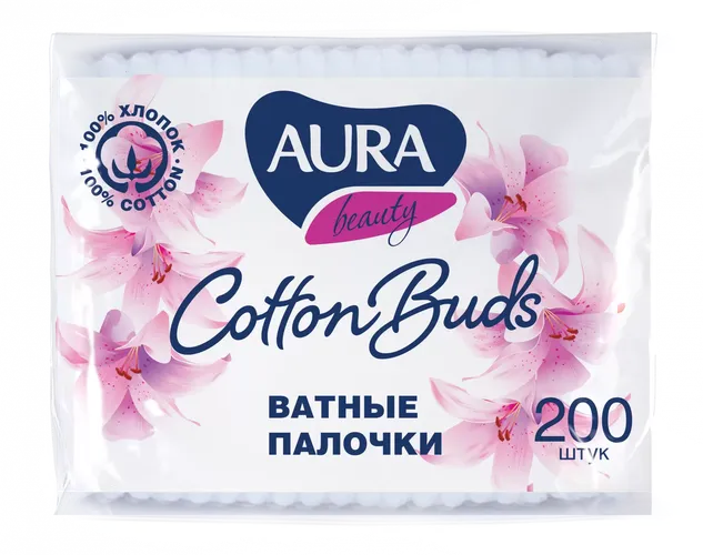 ватные палочки Aura Beauty, 200 шт