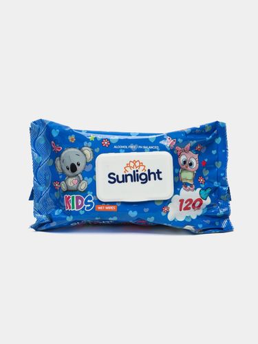 Влажные салфетки Sunlight Kids, 120 шт