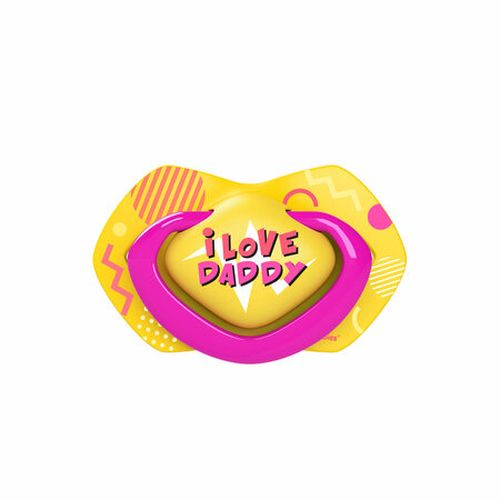 Пустышка силиконовая симметричная Canpol Babies Neon Love 0-6 м, 2 шт