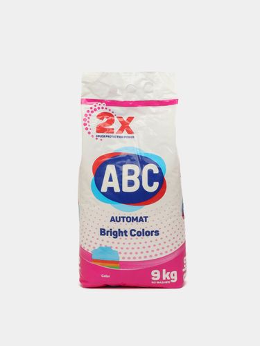 Стиральный порошок ABC Bright Colors, автомат, 9 кг