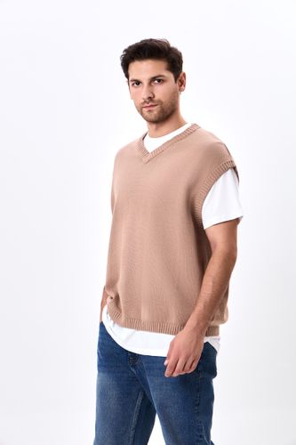 Жилетка короткая длина Terra Pro AW24CR1-32-20814, Beige, в Узбекистане