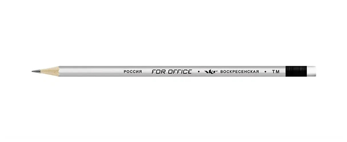 Карандаш графитный серебрянный ВКФ For Office 1536