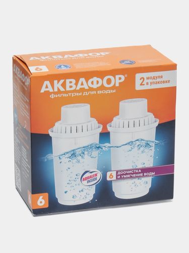 Фильтры для воды Аквафор В6 В100-6, 2 шт